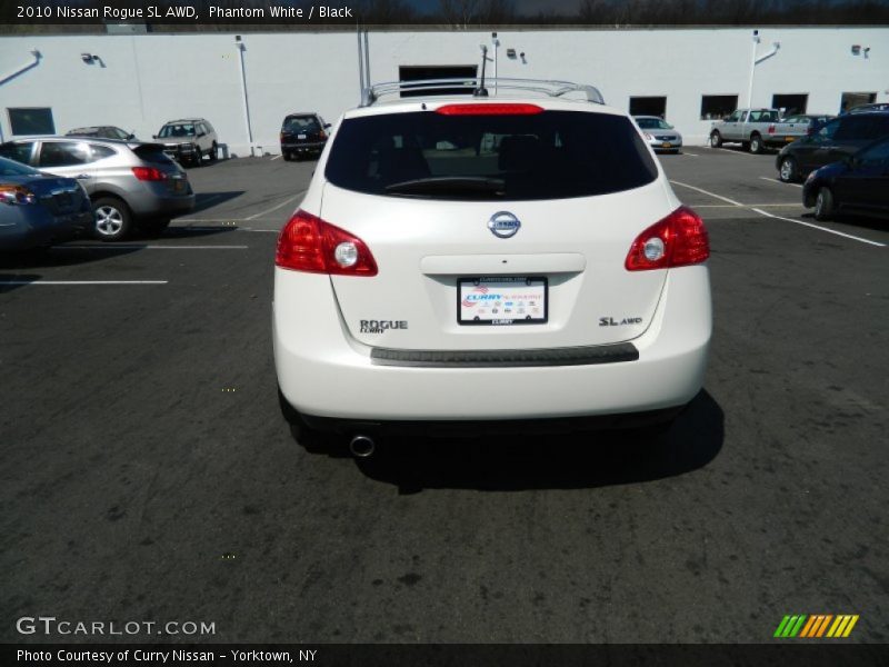 Phantom White / Black 2010 Nissan Rogue SL AWD
