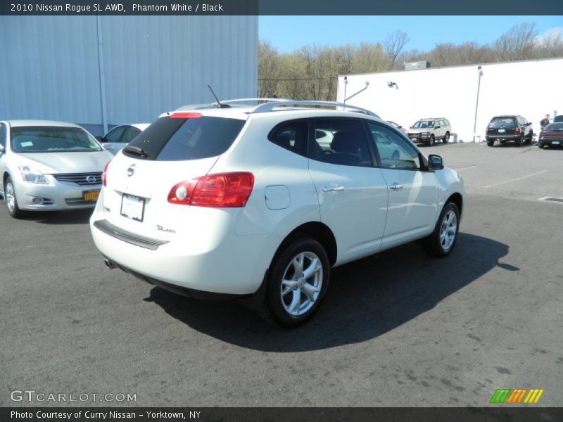 Phantom White / Black 2010 Nissan Rogue SL AWD