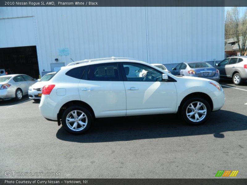 Phantom White / Black 2010 Nissan Rogue SL AWD