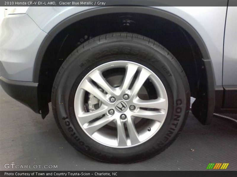 Glacier Blue Metallic / Gray 2010 Honda CR-V EX-L AWD