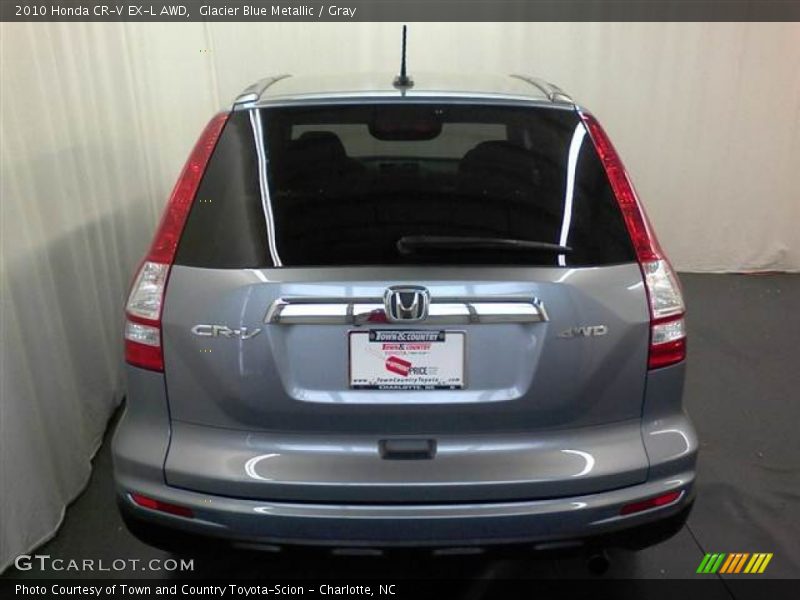 Glacier Blue Metallic / Gray 2010 Honda CR-V EX-L AWD