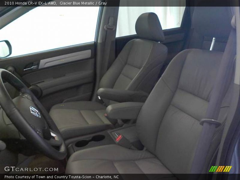 Glacier Blue Metallic / Gray 2010 Honda CR-V EX-L AWD