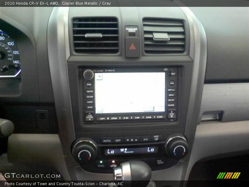 Glacier Blue Metallic / Gray 2010 Honda CR-V EX-L AWD