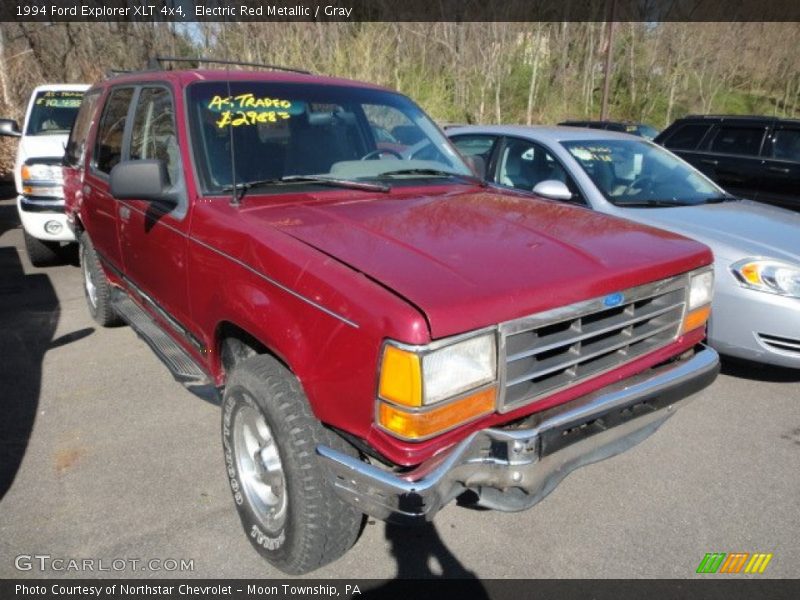 Electric Red Metallic / Gray 1994 Ford Explorer XLT 4x4