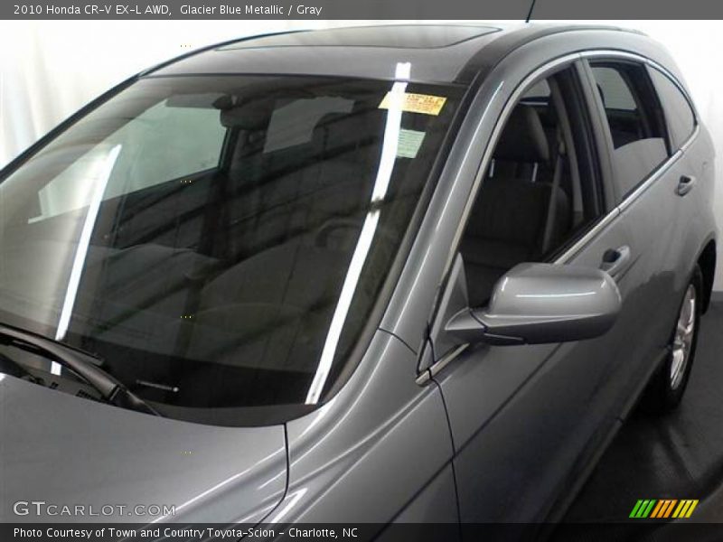 Glacier Blue Metallic / Gray 2010 Honda CR-V EX-L AWD