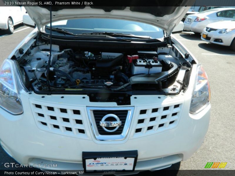Phantom White / Black 2010 Nissan Rogue SL AWD