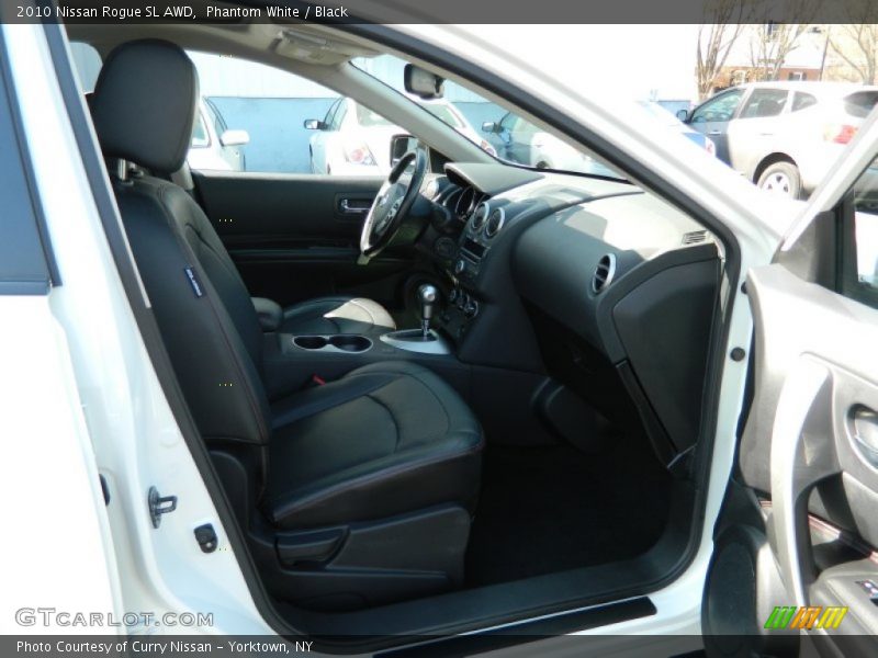 Phantom White / Black 2010 Nissan Rogue SL AWD