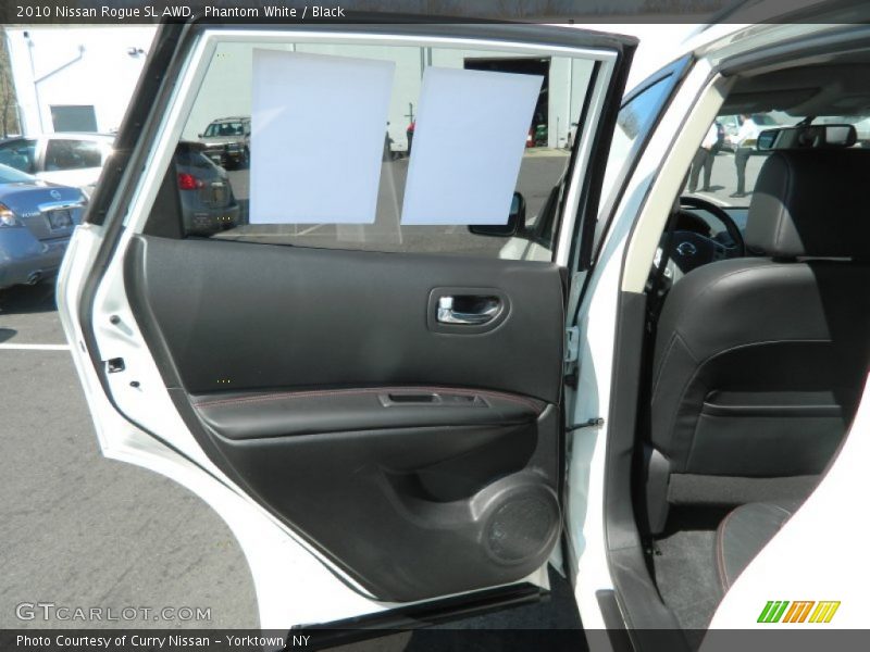 Phantom White / Black 2010 Nissan Rogue SL AWD