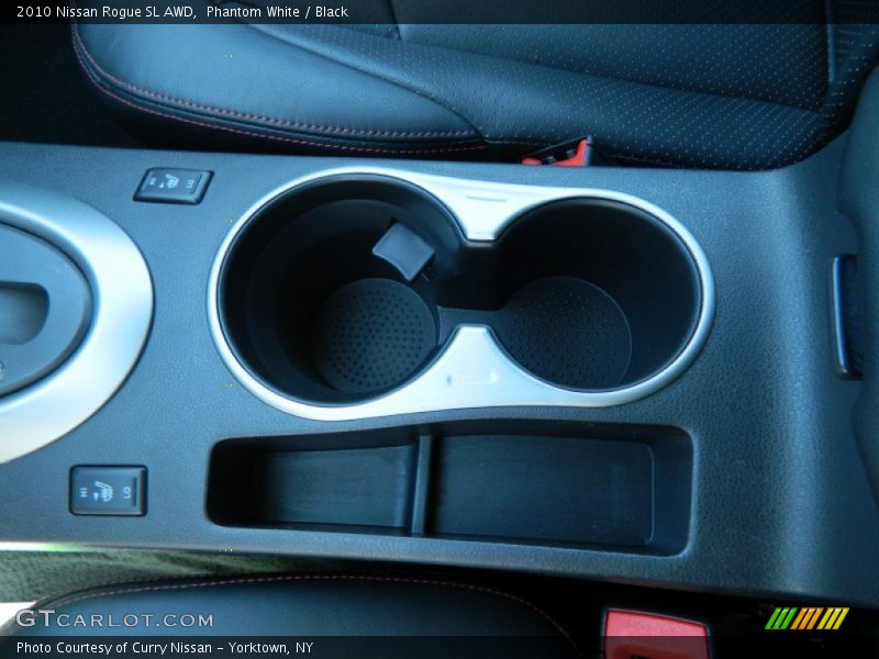 Phantom White / Black 2010 Nissan Rogue SL AWD