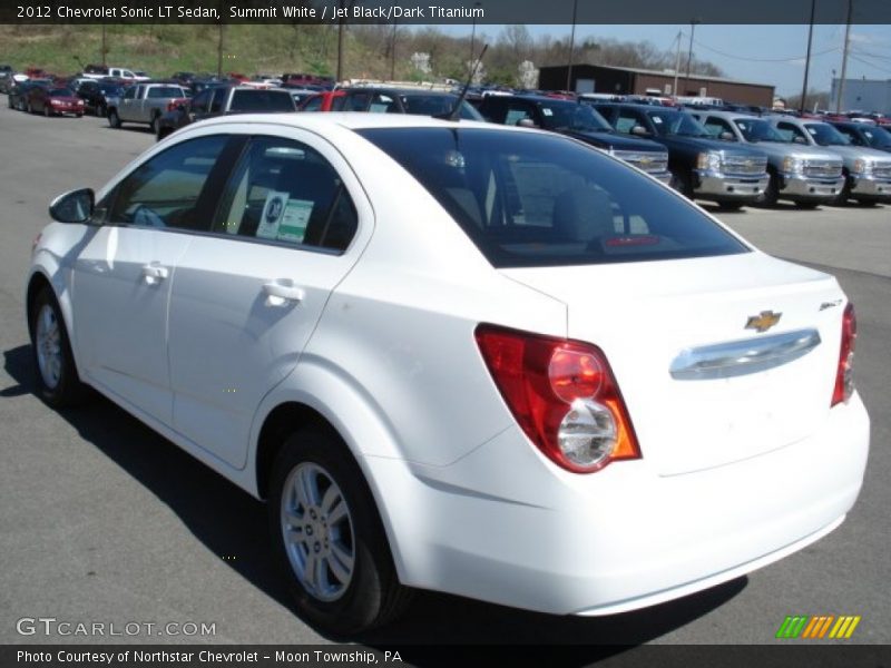 Summit White / Jet Black/Dark Titanium 2012 Chevrolet Sonic LT Sedan