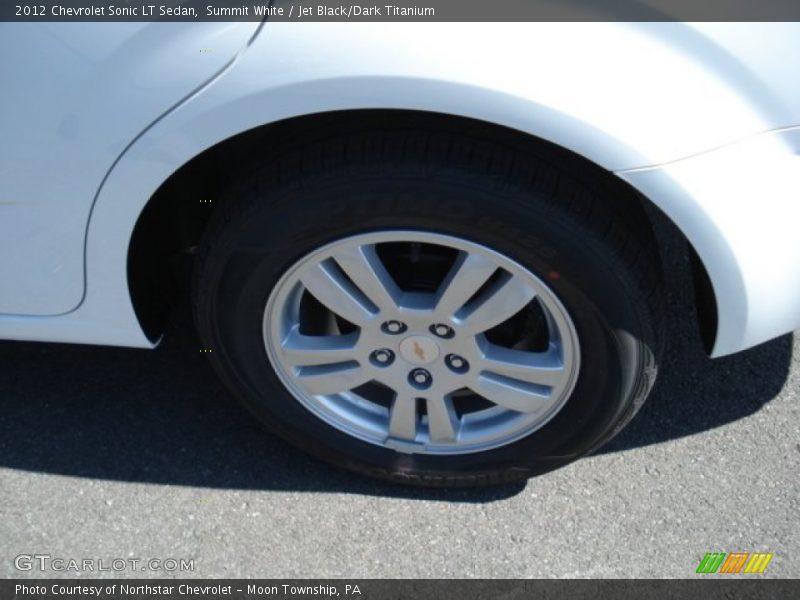 Summit White / Jet Black/Dark Titanium 2012 Chevrolet Sonic LT Sedan