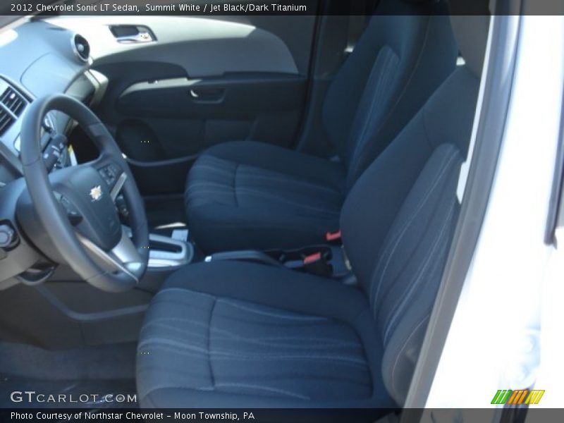 Summit White / Jet Black/Dark Titanium 2012 Chevrolet Sonic LT Sedan