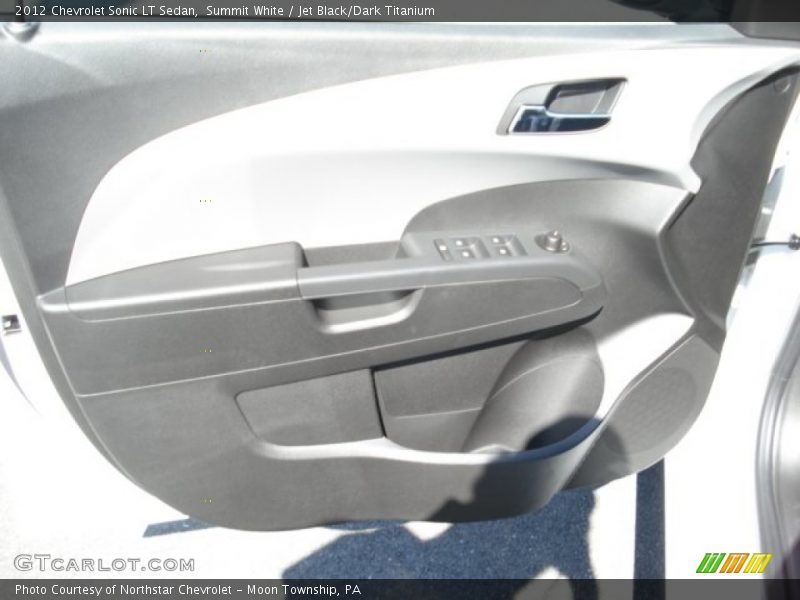 Summit White / Jet Black/Dark Titanium 2012 Chevrolet Sonic LT Sedan