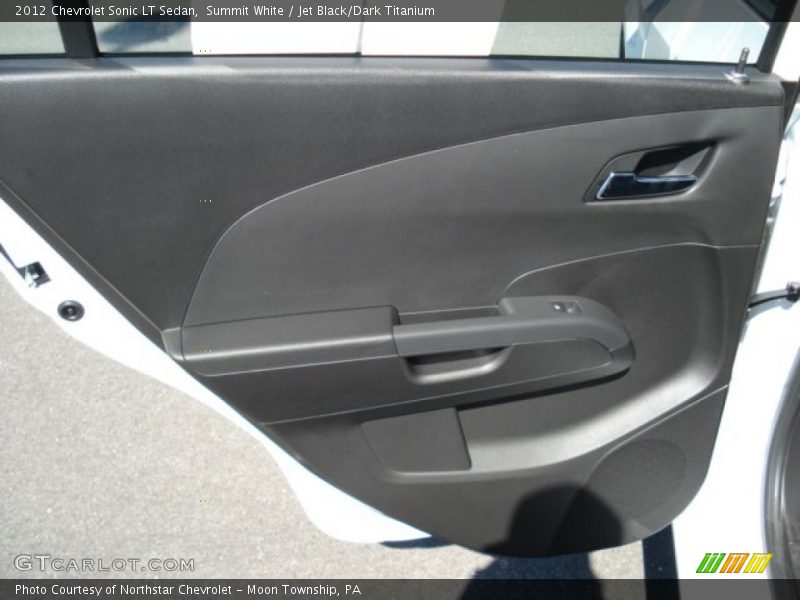 Summit White / Jet Black/Dark Titanium 2012 Chevrolet Sonic LT Sedan