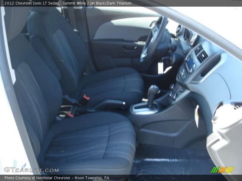 Summit White / Jet Black/Dark Titanium 2012 Chevrolet Sonic LT Sedan