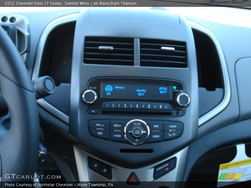 Summit White / Jet Black/Dark Titanium 2012 Chevrolet Sonic LT Sedan