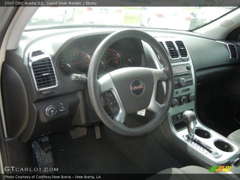 Liquid Silver Metallic / Ebony 2007 GMC Acadia SLE