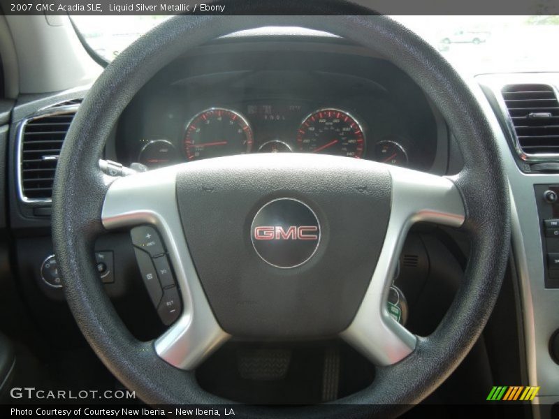 Liquid Silver Metallic / Ebony 2007 GMC Acadia SLE