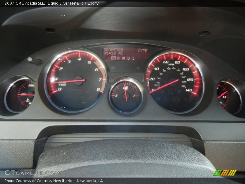 Liquid Silver Metallic / Ebony 2007 GMC Acadia SLE