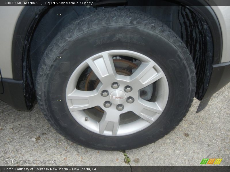 Liquid Silver Metallic / Ebony 2007 GMC Acadia SLE