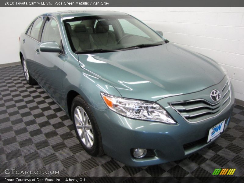 Aloe Green Metallic / Ash Gray 2010 Toyota Camry LE V6
