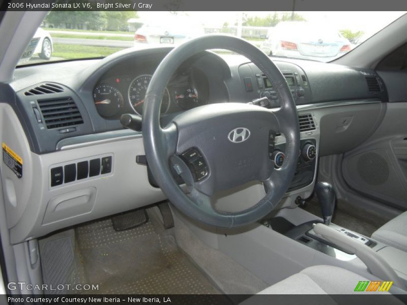 Bright Silver / Gray 2006 Hyundai Sonata LX V6