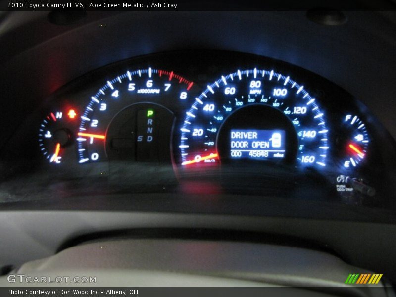 Aloe Green Metallic / Ash Gray 2010 Toyota Camry LE V6