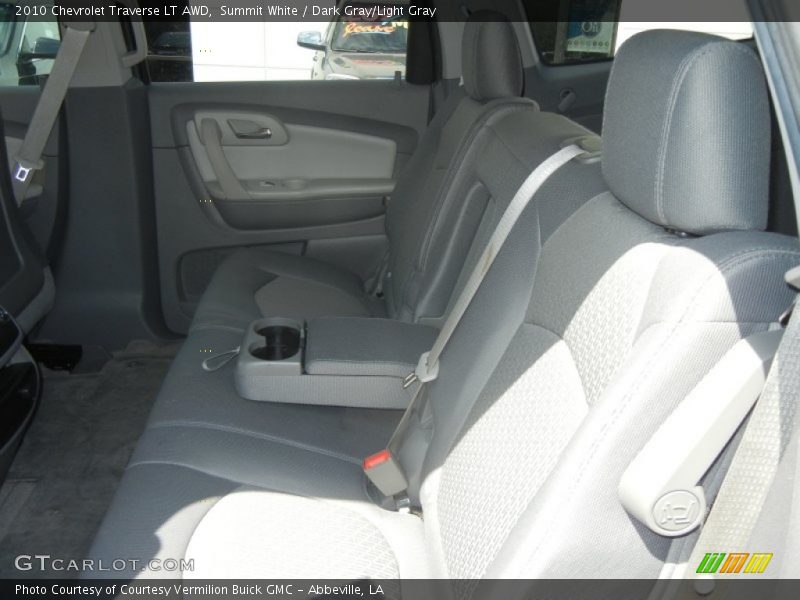 Summit White / Dark Gray/Light Gray 2010 Chevrolet Traverse LT AWD