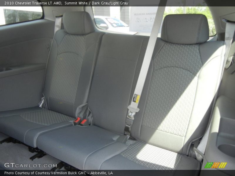 Summit White / Dark Gray/Light Gray 2010 Chevrolet Traverse LT AWD