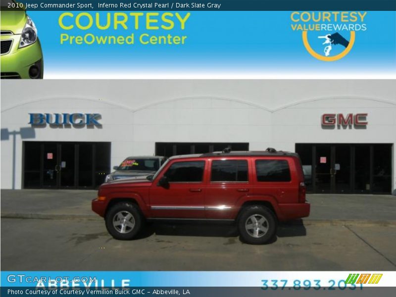 Inferno Red Crystal Pearl / Dark Slate Gray 2010 Jeep Commander Sport