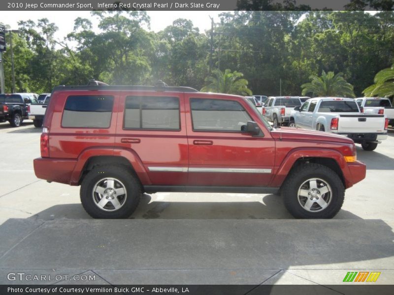 Inferno Red Crystal Pearl / Dark Slate Gray 2010 Jeep Commander Sport