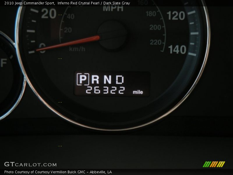 Inferno Red Crystal Pearl / Dark Slate Gray 2010 Jeep Commander Sport