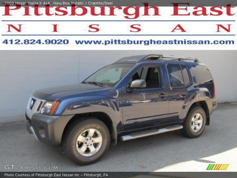 Navy Blue Metallic / Graphite/Steel 2009 Nissan Xterra X 4x4