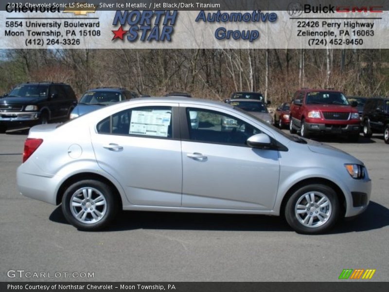 Silver Ice Metallic / Jet Black/Dark Titanium 2012 Chevrolet Sonic LS Sedan