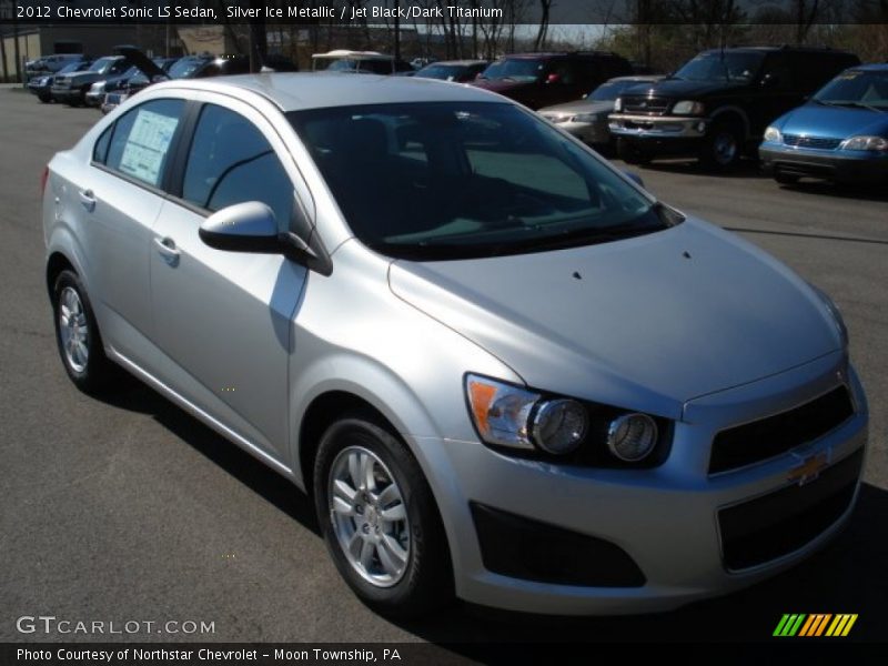 Silver Ice Metallic / Jet Black/Dark Titanium 2012 Chevrolet Sonic LS Sedan