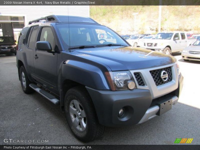Navy Blue Metallic / Graphite/Steel 2009 Nissan Xterra X 4x4