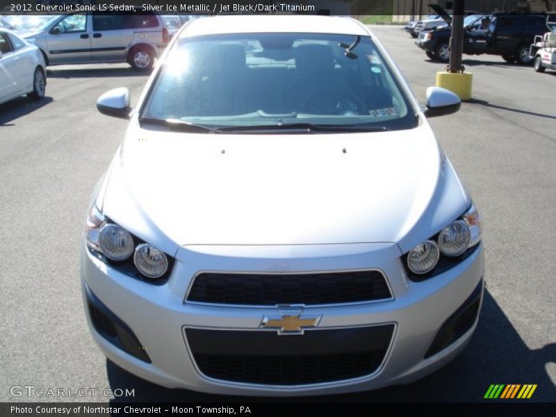 Silver Ice Metallic / Jet Black/Dark Titanium 2012 Chevrolet Sonic LS Sedan