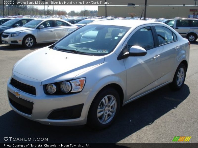 Silver Ice Metallic / Jet Black/Dark Titanium 2012 Chevrolet Sonic LS Sedan