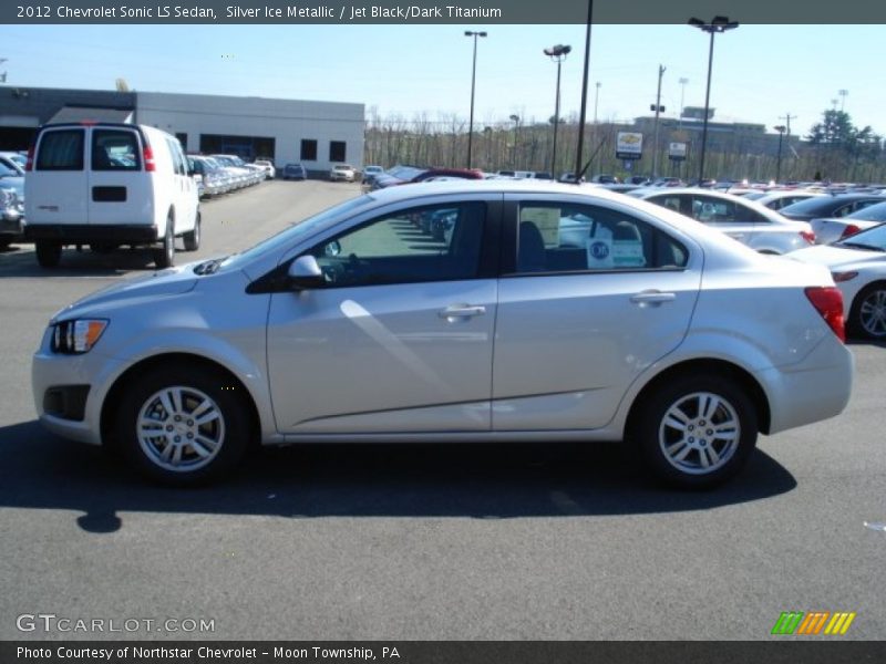 Silver Ice Metallic / Jet Black/Dark Titanium 2012 Chevrolet Sonic LS Sedan