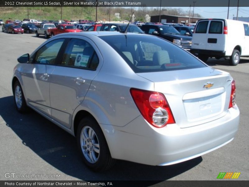 Silver Ice Metallic / Jet Black/Dark Titanium 2012 Chevrolet Sonic LS Sedan