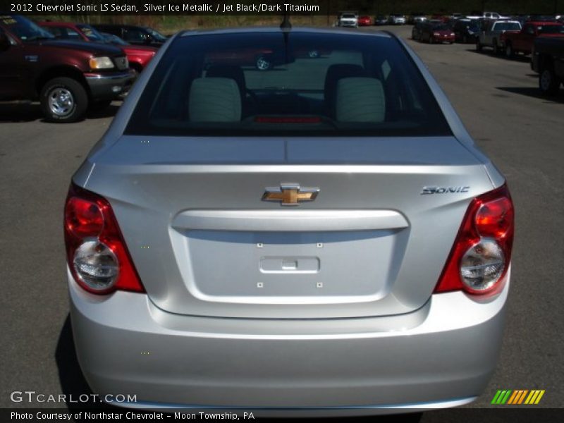 Silver Ice Metallic / Jet Black/Dark Titanium 2012 Chevrolet Sonic LS Sedan