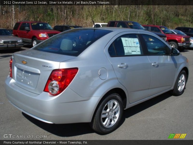 Silver Ice Metallic / Jet Black/Dark Titanium 2012 Chevrolet Sonic LS Sedan