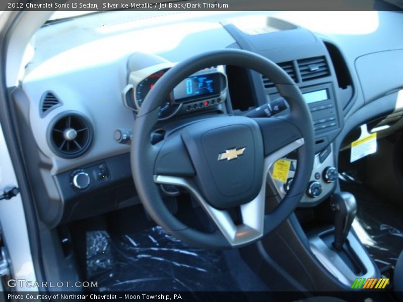 Silver Ice Metallic / Jet Black/Dark Titanium 2012 Chevrolet Sonic LS Sedan