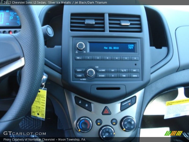 Silver Ice Metallic / Jet Black/Dark Titanium 2012 Chevrolet Sonic LS Sedan