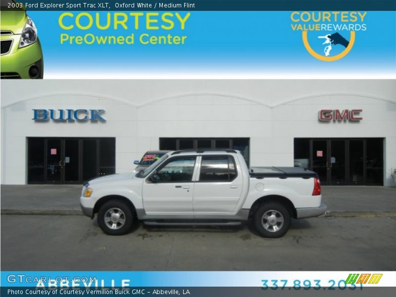 Oxford White / Medium Flint 2003 Ford Explorer Sport Trac XLT