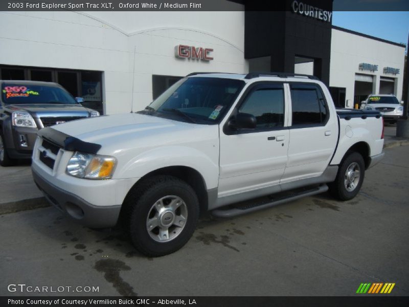Oxford White / Medium Flint 2003 Ford Explorer Sport Trac XLT