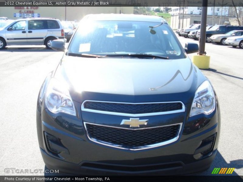 Ashen Gray Metallic / Jet Black 2012 Chevrolet Equinox LS
