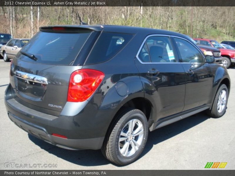 Ashen Gray Metallic / Jet Black 2012 Chevrolet Equinox LS