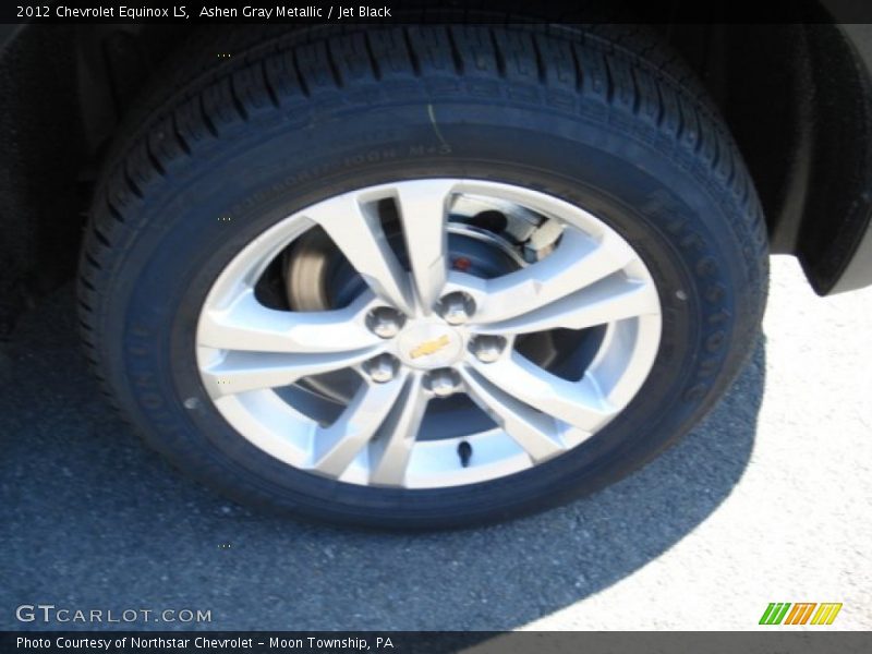 Ashen Gray Metallic / Jet Black 2012 Chevrolet Equinox LS