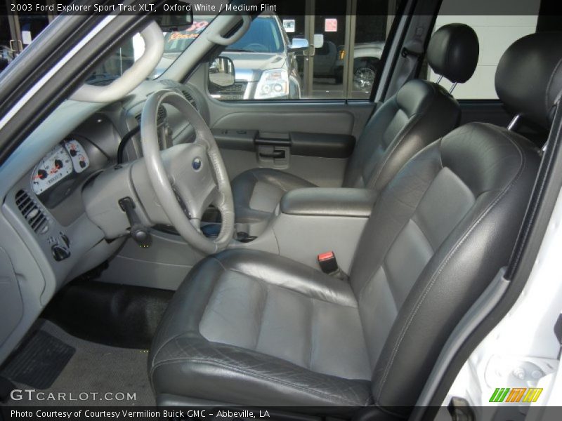 Oxford White / Medium Flint 2003 Ford Explorer Sport Trac XLT